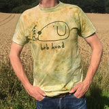 T-shirt handfärgad av mög. Kompost.