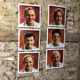 Skyltar Stenåldern 6 st signerad