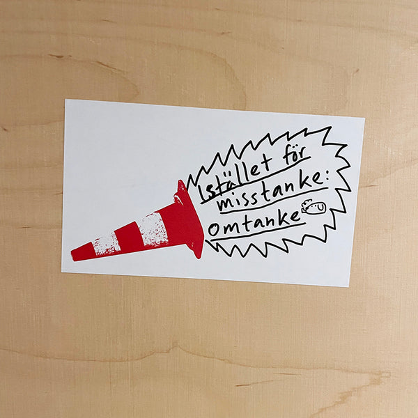 Klistermärke Misstanke/Omtanke 10-pack
